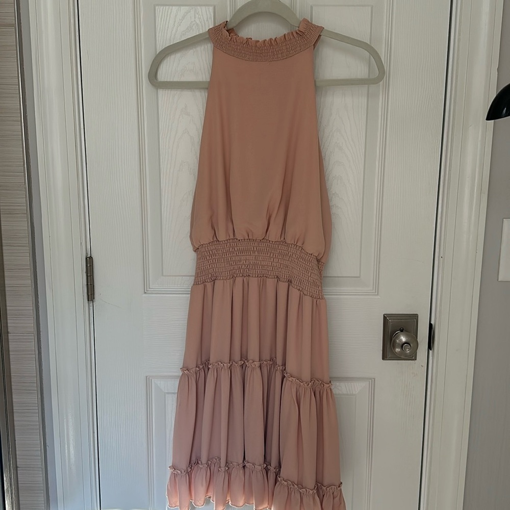 She & Sky Halter Dress